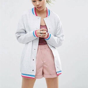 ASOS Bomber With Sparkly Tipping